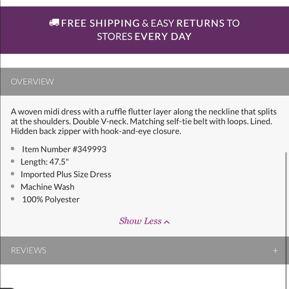 Lane Bryant Printed Split FlutterSleeve Midi Dress - Picture 7 of 8